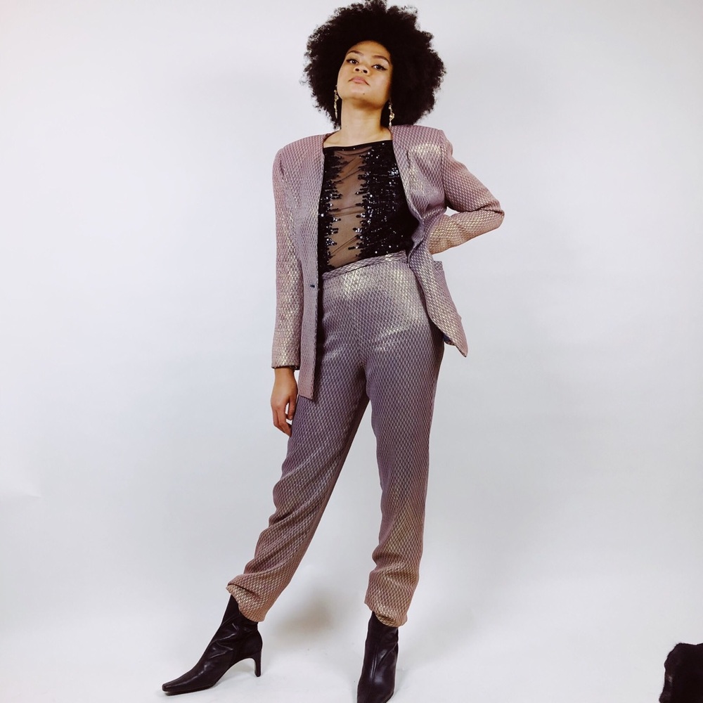 Rose gold suit!